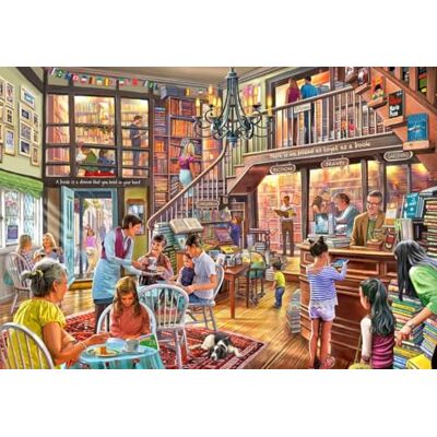 Bluebird Puzzle 1000 pièces Bookshop Tearoom - Publicité Bluebird Puzzle 1000 pièces Bookshop Tearoom - Publicité