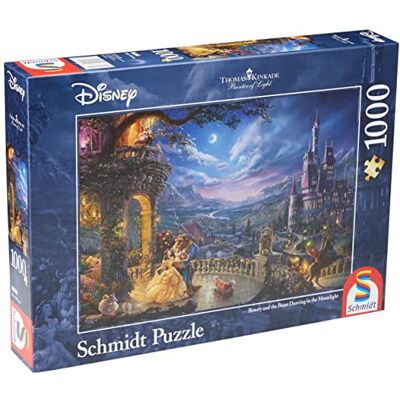 Thomas Kinkade - Disney Beauty & The Beast - 1000pcs - Puzzle - Publicité Thomas Kinkade - Disney Beauty & The Beast - 1000pcs - Puzzle - Publicité