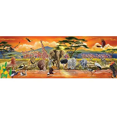 Melissa & Doug - 12873 African Plains Safari Jumbo Jigsaw Floor Puzzle - 100 pièces - plus de 1 m - Puzzle - Publicité Melissa & Doug - 12873 African Plains Safari Jumbo Jigsaw Floor Puzzle - 100 pièces - plus de 1 m - Puzzle - Publicité