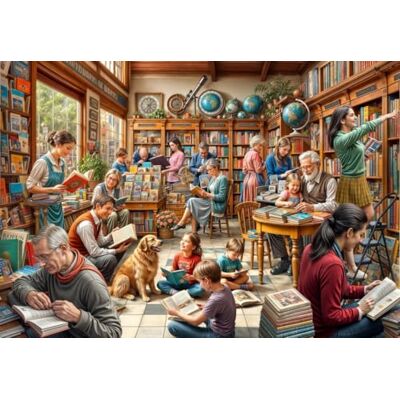 Bluebird Puzzle 1000 pièces Librairie - Publicité Bluebird Puzzle 1000 pièces Librairie - Publicité