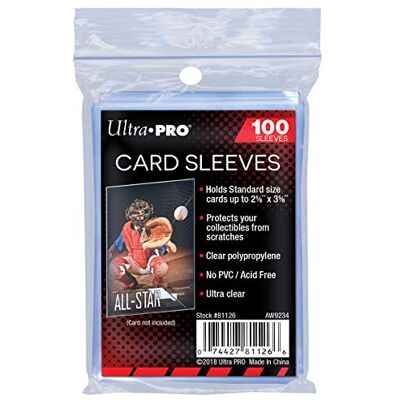 AMIGO 1000 pochettes Ultra Pro Soft Sleeves 10 Packs Ultra Clear 3 x 4 Magic: The Gathring - Publicité AMIGO 1000 pochettes Ultra Pro Soft Sleeves 10 Packs Ultra Clear 3 x 4 Magic: The Gathring - Publicité