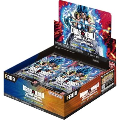 BANDAI Dragon Ball Super : Boîte Booster Fusion World Dual Evolution (FB09) 24 Packs - Publicité BANDAI Dragon Ball Super : Boîte Booster Fusion World Dual Evolution (FB09) 24 Packs - Publicité