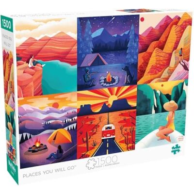 Buffalo Games Marcy Smith Places You Will Go 1500 Piece Jigsaw Puzzle for Adults -Challenging Puzzle Perfect for Game Nights Finished Size is 38.50 x 26.50 - Publicité Buffalo Games Marcy Smith Places You Will Go 1500 Piece Jigsaw Puzzle for Adults -Challenging Puzzle Perfect for Game Nights Finished Size is 38.50 x 26.50 - Publicité