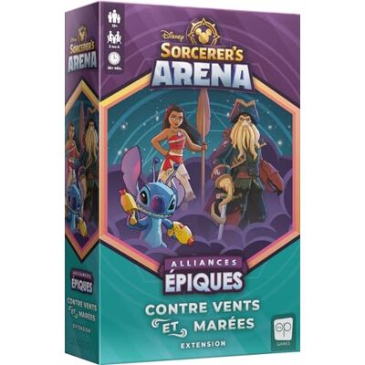 Asmodee USAopoly Disney Sorcerer's Arena Epic Alliances Extension : Contre Vents et marées Jeux de société Jeux d'affrontement Jeux Famille à partir de 13 Ans Version française - Publicité Asmodee USAopoly Disney Sorcerer's Arena Epic Alliances Extension : Contre Vents et marées Jeux de société Jeux d'affrontement Jeux Famille à partir de 13 Ans Version française - Publicité