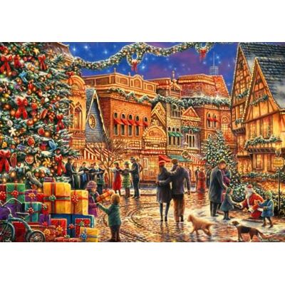 Bluebird Puzzle 2000 pièces Christmas at The Town Square - Publicité Bluebird Puzzle 2000 pièces Christmas at The Town Square - Publicité