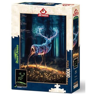ART Puzzle Phosphorescent 1000 pièces : Patronus - Publicité ART Puzzle Phosphorescent 1000 pièces : Patronus - Publicité