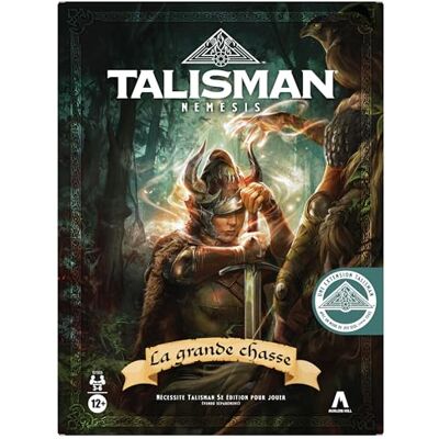 Avalon Hill Talisman Nemesis : La Grande Chasse, Extension (nécessite Le Jeu Talisman 5e édition) Version française - Publicité Avalon Hill Talisman Nemesis : La Grande Chasse, Extension (nécessite Le Jeu Talisman 5e édition) Version française - Publicité