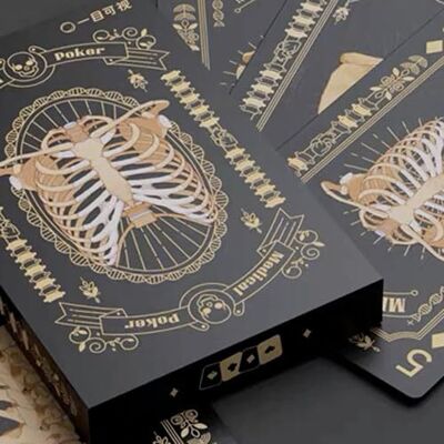 SOLOMAGIA Medical Poker (Black) Playing Cards - Publicité SOLOMAGIA Medical Poker (Black) Playing Cards - Publicité