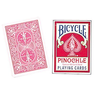 Bicycle US Playing Card Co. Cards Pinochle Poker-Size (Red) - Publicité Bicycle US Playing Card Co. Cards Pinochle Poker-Size (Red) - Publicité