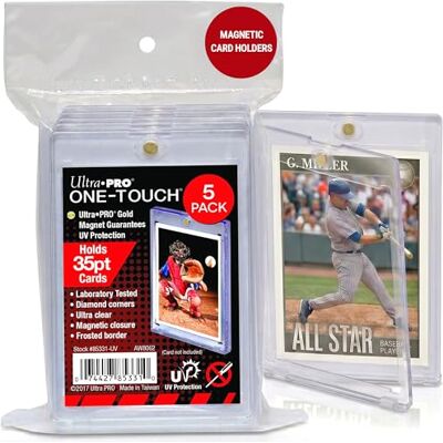 Ultra Pro Lot de 5 porte-cartes magnétiques à 35 points - Publicité Ultra Pro Lot de 5 porte-cartes magnétiques à 35 points - Publicité