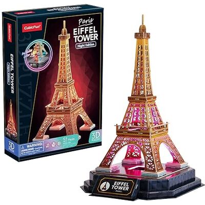 Ninguno - Torre Eiffel LED 3D - Puzzle - Publicité Ninguno - Torre Eiffel LED 3D - Puzzle - Publicité