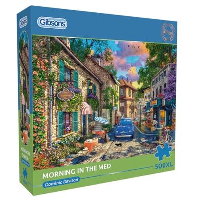Gibsons Morning in the Med Puzzle de 500 pièces XL pour adultes – Nostalgie méditerranéenne par Dominic Davison – Pièces extra larges pour une manipulation facile – Cadeau britannique de qualité - Publicité Gibsons Morning in the Med Puzzle de 500 pièces XL pour adultes – Nostalgie méditerranéenne par Dominic Davison – Pièces extra larges pour une manipulation facile – Cadeau britannique de qualité - Publicité