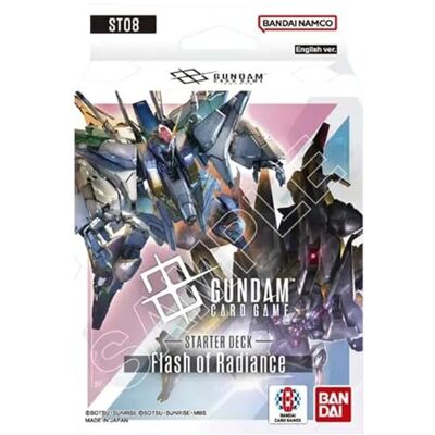 BANDAI Gundam ST08 Jeu de cartes de démarrage Flash of Radiance 50 cartes - Publicité BANDAI Gundam ST08 Jeu de cartes de démarrage Flash of Radiance 50 cartes - Publicité