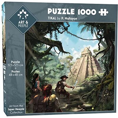 Puzzle Carre 1000 pcs Haute Qualité 57,5x57,5 cm + Poster 48x48 cm, Découpe Originale des pièces, Carton épais contrecollé des 2 côtés avec Papier Vernis – TIKAL - Publicité Puzzle Carre 1000 pcs Haute Qualité 57,5x57,5 cm + Poster 48x48 cm, Découpe Originale des pièces, Carton épais contrecollé des 2 côtés avec Papier Vernis – TIKAL - Publicité
