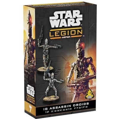 Asmodee Star Wars™ Legion : IG Assassin Droids Atomic Mass Games Jeu de stratégie avec figurines – extension Empire Galactique ou Alliance Rebelle Dès 14 ans 2 joueurs multilingue - Publicité Asmodee Star Wars™ Legion : IG Assassin Droids Atomic Mass Games Jeu de stratégie avec figurines – extension Empire Galactique ou Alliance Rebelle Dès 14 ans 2 joueurs multilingue - Publicité