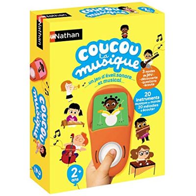 Nathan Coucou La Musique Jeu d'Eveil Sonore et Musical 20 Instruments de Musique du Monde et 20 mélodies à Ecouter Jeu Educatif Electronique Pour Enfants à partir de 2 ans - Publicité Nathan Coucou La Musique Jeu d'Eveil Sonore et Musical 20 Instruments de Musique du Monde et 20 mélodies à Ecouter Jeu Educatif Electronique Pour Enfants à partir de 2 ans - Publicité