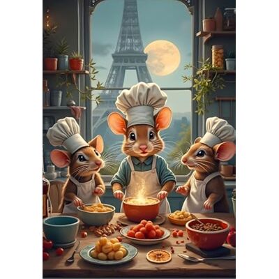Bluebird Puzzle 1000 pièces Les Petits Chefs de Paris - Publicité Bluebird Puzzle 1000 pièces Les Petits Chefs de Paris - Publicité