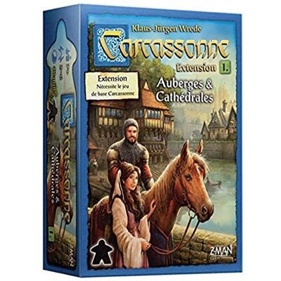 Asmodee Carcassonne : Extension 1 AUBERGES & CATHÉDRALES Complétez Votre Jeu de Société Favori 2 à 6 Joueurs dès 7 Ans Parties de 40 Min Version Française Z-Man Games - Publicité Asmodee Carcassonne : Extension 1 AUBERGES & CATHÉDRALES Complétez Votre Jeu de Société Favori 2 à 6 Joueurs dès 7 Ans Parties de 40 Min Version Française Z-Man Games - Publicité