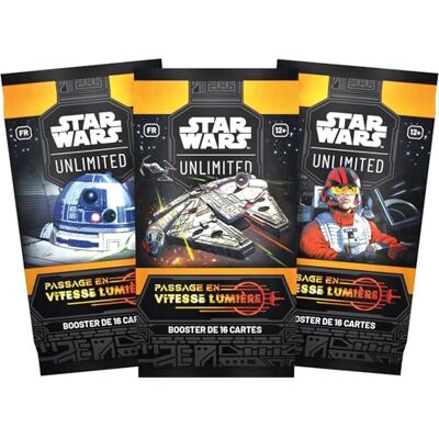 Asmodee FFG Star Wars Unlimited, Jeu de Cartes à Collectionner Passage en Vitesse Lumière : Booster de 16 Cartes Jeu de société pour Adultes et Enfants, dès 12 Ans Version française - Publicité Asmodee FFG Star Wars Unlimited, Jeu de Cartes à Collectionner Passage en Vitesse Lumière : Booster de 16 Cartes Jeu de société pour Adultes et Enfants, dès 12 Ans Version française - Publicité