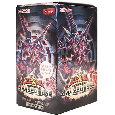 Yu-Gi-Oh! Konami Yugioh Cartes ZEXAL Booster Pack Boîte TCG OCG 200 Cartes L'Heritage des Braves Corée - Publicité Yu-Gi-Oh! Konami Yugioh Cartes ZEXAL Booster Pack Boîte TCG OCG 200 Cartes L'Heritage des Braves Corée - Publicité