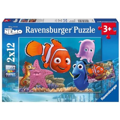 Ravensburger 07556 Puzzle Enfant Classique -Le Monde de Nemo 2 x 12 Pièces - Publicité Ravensburger 07556 Puzzle Enfant Classique -Le Monde de Nemo 2 x 12 Pièces - Publicité