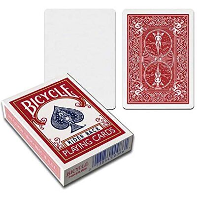 Bicycle Jeu dos Rouge/ face Blanche - Publicité Bicycle Jeu dos Rouge/ face Blanche - Publicité