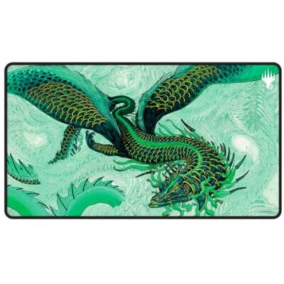 Ultra Pro Tarkir Dragonstorm Teval, Arbiter of Virtue Tapis de jeu noir cousu pour Magic : The Gathering Tapis de table de jeu, accessoire de jeu de cartes, tapis de jeu TCG, tapis de jeu de table - Publicité Ultra Pro Tarkir Dragonstorm Teval, Arbiter of Virtue Tapis de jeu noir cousu pour Magic : The Gathering Tapis de table de jeu, accessoire de jeu de cartes, tapis de jeu TCG, tapis de jeu de table - Publicité