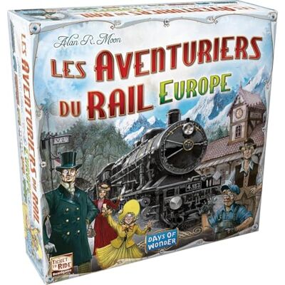 Les aventuriers du rail : EUROPE Jeu de Base Version Française Unbox Now Jeu de Société Famille pour Enfants dès 8 ans 2 à 5 Joueurs Jeu de Stratégie Compatible Alexa Days of Wonder - Publicité Les aventuriers du rail : EUROPE Jeu de Base Version Française Unbox Now Jeu de Société Famille pour Enfants dès 8 ans 2 à 5 Joueurs Jeu de Stratégie Compatible Alexa Days of Wonder - Publicité