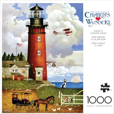 Buffalo Games Charles Wysocki – Daddy's Coming Home – Puzzle de 1000 pièces pour Adultes – Puzzle Stimulant Parfait pour Les soirées de Jeu - Publicité Buffalo Games Charles Wysocki – Daddy's Coming Home – Puzzle de 1000 pièces pour Adultes – Puzzle Stimulant Parfait pour Les soirées de Jeu - Publicité