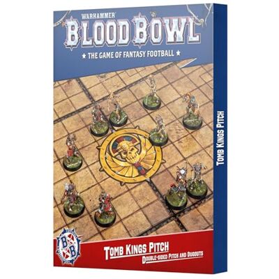 Warhammer Games Workshop Blood Bowl: Tomb Kings Team Pitch & Dugouts - Publicité Warhammer Games Workshop Blood Bowl: Tomb Kings Team Pitch & Dugouts - Publicité