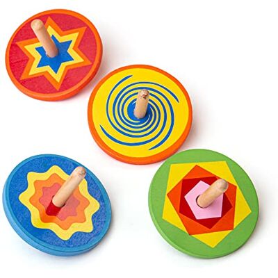 Bigjigs Toys Toupies flamboyantes (un seul exemplaire fourni) - Publicité Bigjigs Toys Toupies flamboyantes (un seul exemplaire fourni) - Publicité