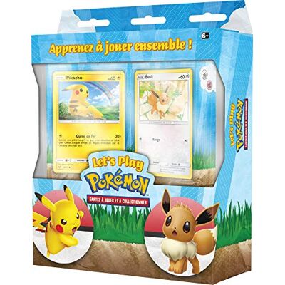 Pokémon : Decks Let’s Play Pikachu et Évoli du JCC du JCC (2 Decks prêts à l’Emploi de 60 Cartes avec Accessoires) - Publicité Pokémon : Decks Let’s Play Pikachu et Évoli du JCC du JCC (2 Decks prêts à l’Emploi de 60 Cartes avec Accessoires) - Publicité
