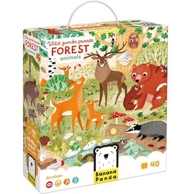 Puzzle Jumbo Animal Sauvage - Forêt 3+ - Publicité Puzzle Jumbo Animal Sauvage - Forêt 3+ - Publicité