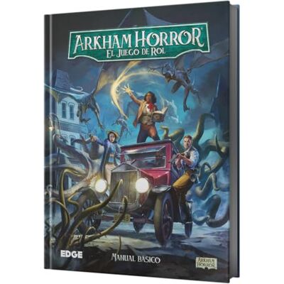 Asmodee Arkham Horror RPG Manuel de Base, Jeu de rôle, à partir de 14 Ans, de 1 à 6 Joueurs, 45 à 360 Minutes par Partie, Espagnol - Publicité Asmodee Arkham Horror RPG Manuel de Base, Jeu de rôle, à partir de 14 Ans, de 1 à 6 Joueurs, 45 à 360 Minutes par Partie, Espagnol - Publicité