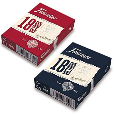 SOLOMAGIA Fournier N. 18 Standard Index (Blue) Deck of Cards - Publicité SOLOMAGIA Fournier N. 18 Standard Index (Blue) Deck of Cards - Publicité