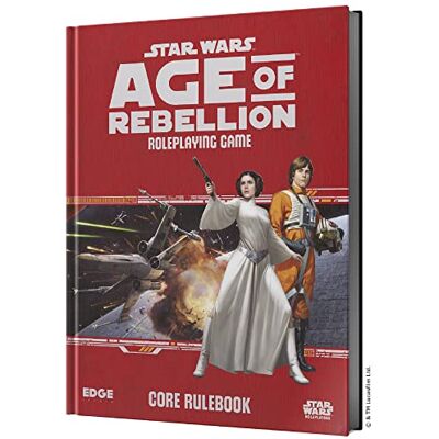 Asmodee Edge Star Wars Age of Rebellion RPG : Core Rulebook, RPG, 12 Ans et Plus, 2-4 Joueurs - Publicité Asmodee Edge Star Wars Age of Rebellion RPG : Core Rulebook, RPG, 12 Ans et Plus, 2-4 Joueurs - Publicité
