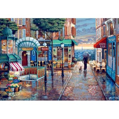 Bluebird Puzzle Rainy Day Stroll, Puzzle 1000 Pièces Vue de Paris Depuis Montmartre Un Jour de Pluie Fabriqué en France - Publicité Bluebird Puzzle Rainy Day Stroll, Puzzle 1000 Pièces Vue de Paris Depuis Montmartre Un Jour de Pluie Fabriqué en France - Publicité