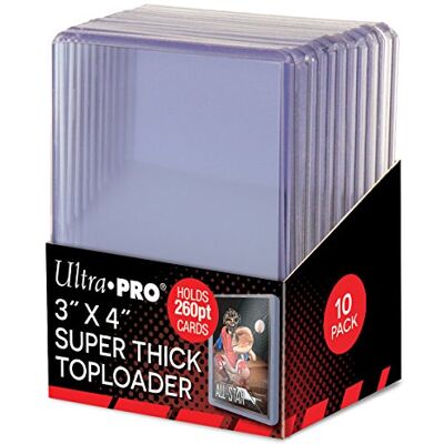 Ultra Pro 260pt Super Thick Top Loader 10ct Pack - Publicité Ultra Pro 260pt Super Thick Top Loader 10ct Pack - Publicité