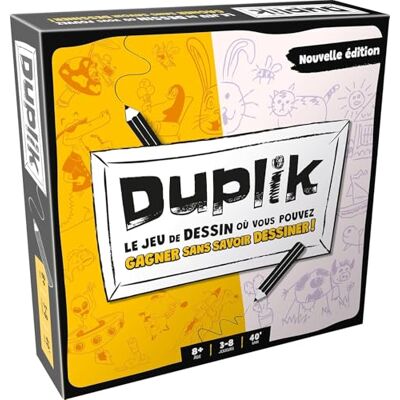 Asmodee DUPLIK Big Box Jeu de Dessins pour Enfants dès 8 Ans, Jeu de Société et d'Ambiance Famille Amusant pour Les Nuls en Dessin, 3 à 10 Joueurs, 45 Mi, Version Française - Publicité Asmodee DUPLIK Big Box Jeu de Dessins pour Enfants dès 8 Ans, Jeu de Société et d'Ambiance Famille Amusant pour Les Nuls en Dessin, 3 à 10 Joueurs, 45 Mi, Version Française - Publicité