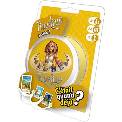 TIMELINE Zygomatic : Classique Jeu de société À partir de 8 ans 2 à 6 joueurs 15 minutes - Publicité TIMELINE Zygomatic : Classique Jeu de société À partir de 8 ans 2 à 6 joueurs 15 minutes - Publicité