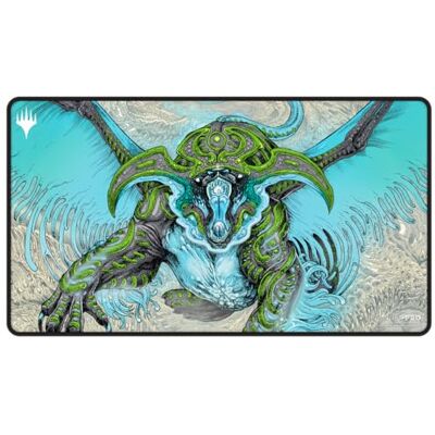 Ultra Pro Tarkir Dragonstorm Ureni, The Song Unending Tapis de jeu noir cousu pour Magic : The Gathering Tapis de table de jeu, accessoire de jeu de cartes, tapis de jeu JCC - Publicité Ultra Pro Tarkir Dragonstorm Ureni, The Song Unending Tapis de jeu noir cousu pour Magic : The Gathering Tapis de table de jeu, accessoire de jeu de cartes, tapis de jeu JCC - Publicité