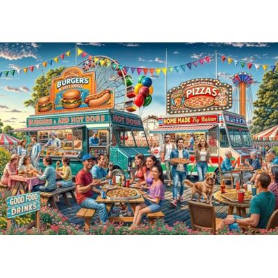 Bluebird Puzzle 1000 pièces Food Truck - Publicité Bluebird Puzzle 1000 pièces Food Truck - Publicité