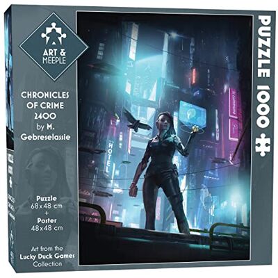 Puzzle 1000 pcs 68x48 cm Haute Qualité + Poster 48x48 cm, Découpe Originale des pièces, Carton épais contrecollé des 2 côtés avec Papier Vernis – Chronicles of Crime 2400 - Publicité Puzzle 1000 pcs 68x48 cm Haute Qualité + Poster 48x48 cm, Découpe Originale des pièces, Carton épais contrecollé des 2 côtés avec Papier Vernis – Chronicles of Crime 2400 - Publicité