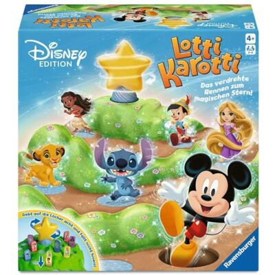 Ravensburger 24851 Lotti Karotti Disney Edition, Adaptation du célèbre Jeu Classique avec des Personnages Disney, Jeu de Course Amusant pour 2 à 4 Enfants à partir de 4 Ans - Publicité Ravensburger 24851 Lotti Karotti Disney Edition, Adaptation du célèbre Jeu Classique avec des Personnages Disney, Jeu de Course Amusant pour 2 à 4 Enfants à partir de 4 Ans - Publicité