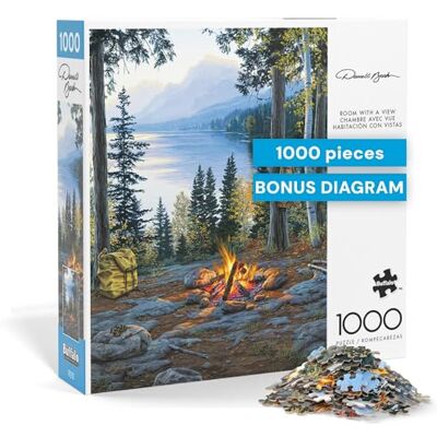 Buffalo Games Darrell Bush – Chambre avec Vue – Puzzle de 1000 pièces pour Adultes – Puzzle Stimulant Parfait pour Les soirées de Jeu – La Taille finie est de 68 x 50 cm - Publicité Buffalo Games Darrell Bush – Chambre avec Vue – Puzzle de 1000 pièces pour Adultes – Puzzle Stimulant Parfait pour Les soirées de Jeu – La Taille finie est de 68 x 50 cm - Publicité