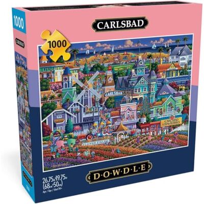 Buffalo Games Dowdle – Carlsbad – Puzzle de 1000 pièces pour adultes – Puzzle stimulant parfait pour les soirées de jeu – La taille du puzzle fini est de 68 x 50 cm - Publicité Buffalo Games Dowdle – Carlsbad – Puzzle de 1000 pièces pour adultes – Puzzle stimulant parfait pour les soirées de jeu – La taille du puzzle fini est de 68 x 50 cm - Publicité