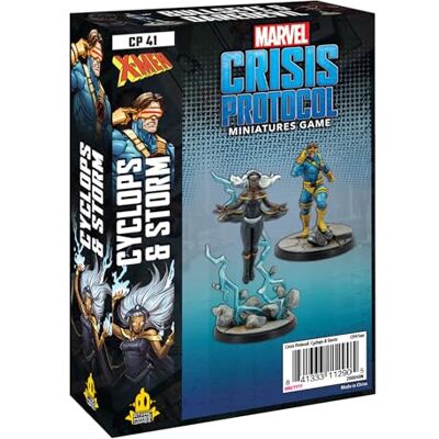 Atomic Games Marvel Crisis Protocol: Character Pack: Storm and Cyclops Miniature Game - Publicité Atomic Games Marvel Crisis Protocol: Character Pack: Storm and Cyclops Miniature Game - Publicité