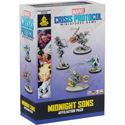 Atomic Mass Games Marvel Crisis Protocol Pack d'Affiliation des Midnight Sons - Extension de Jeu de Société - Publicité Atomic Mass Games Marvel Crisis Protocol Pack d'Affiliation des Midnight Sons - Extension de Jeu de Société - Publicité