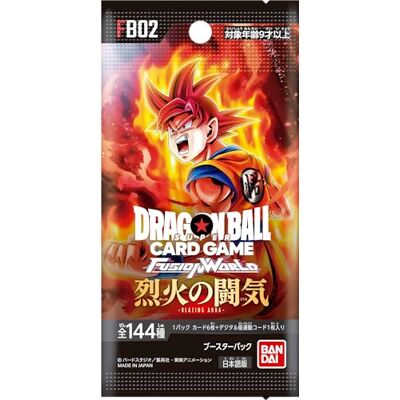BANDAI FB02 Dragon Ball Super Jeu de cartes Fusion World Booster Pack Bataille du Feu - Publicité BANDAI FB02 Dragon Ball Super Jeu de cartes Fusion World Booster Pack Bataille du Feu - Publicité