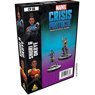 Atomic Games , Marvel Crisis Protocol: Character Pack: Shuri and Okoye, Miniatures Game, Ages 10+, 2+ Players, 45 Minutes Playing Time - Publicité Atomic Games , Marvel Crisis Protocol: Character Pack: Shuri and Okoye, Miniatures Game, Ages 10+, 2+ Players, 45 Minutes Playing Time - Publicité